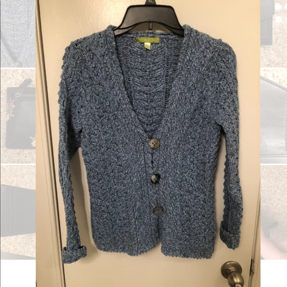 🤍 Sigrid Olsen Blue Sweater